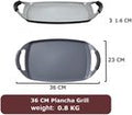 Swiss Haus® BPG36B Piastra Grill per Induzione – 36 x 23 cm – Nera