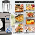 Swiss Haus® KM2206BG Robot da Cucina 1300W – Ciotola in Acciaio Inox da 6 L – Impastatrice Planetaria con Timer e Display LED – Food Processor con Frullatore da 1,5 L e Tritacarne – 6 Velocità + Funzione Pulse – Acciaio Inox