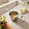 Swiss Haus® EC1006 Set di Casseruole in Acciaio Inox – 6 Pezzi – Acciaio Inox