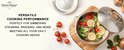 Swiss Haus Pentola a Vapore per Induzione – Ø 24 cm / 12,0 L– Pentola Couscous in Acciaio Inox con Cestello per Cottura a Vapore – Senza PFAS – Resistente al Forno fino a 260°C – Lavabile in Lavastoviglie – Pentola per Zuppe con Coperchio – Acciaio Inox