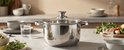 Swiss Haus® DC20C Pentola con Coperchio – Ø 20 cm / 3,9 L – Piccola Pentola per Zuppe – Compatibile con Induzione e Tutti i Piani Cottura – Lavabile in Lavastoviglie e Adatta al Forno – Acciaio Inox
