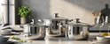Swiss Haus® DC20C Pentola con Coperchio – Ø 20 cm / 3,9 L – Piccola Pentola per Zuppe – Compatibile con Induzione e Tutti i Piani Cottura – Lavabile in Lavastoviglie e Adatta al Forno – Acciaio Inox