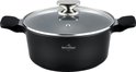 Swiss Haus® BC26B Pentola Brasiera con Coperchio – Ø 26 cm / 4,9 L – Nera