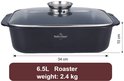 La Swiss Haus® BRP32B è una brasiera versatile e capiente, ideale per preparare arrosti, stufati e piatti al forno. Con un diametro di 32 cm e una capacità di 5,0 litri, offre lo spazio ideale per cotture familiari e preparazioni complete.