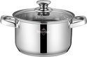 Swiss Haus® DC20C Pentola con Coperchio – Ø 20 cm / 3,9 L – Piccola Pentola per Zuppe – Compatibile con Induzione e Tutti i Piani Cottura – Lavabile in Lavastoviglie e Adatta al Forno – Acciaio Inox