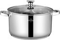 Swiss Haus® DC28C Pentola con Coperchio – Ø 28 cm / 9,8 L – Acciaio Inox