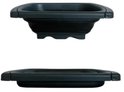 Swiss Haus® FS1B Scolapasta Pieghevole – 39 x 26 cm – Nero