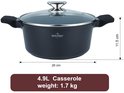 Swiss Haus® BC26B Pentola Brasiera con Coperchio – Ø 26 cm / 4,9 L – Nera