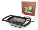 Swiss Haus® FS1B Scolapasta Pieghevole – 39 x 26 cm – Nero