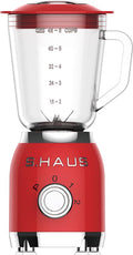 Swiss Haus® BL1915 Frullatore – 600W – 1,5 L – Design Retrò Rosso