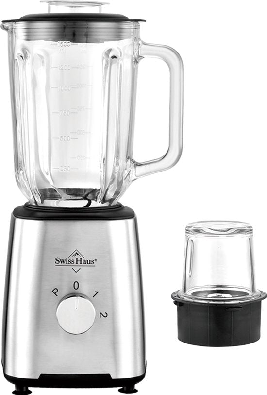 Swiss Haus® BL2215 Frullatore – 500W – 1,5 L – Acciaio Inox