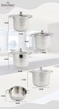 Swiss Haus® NC2009 Set di Pentole per Induzione – 9 Pezzi – Acciaio Inox